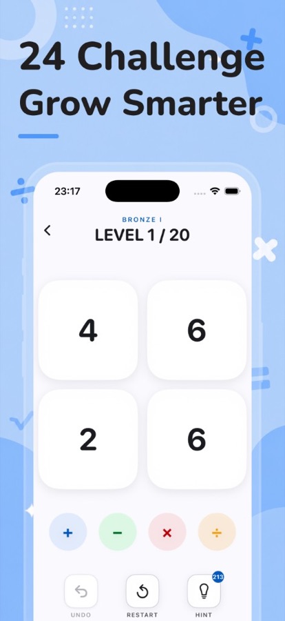 24MathGames — Classic level 1 puzzle